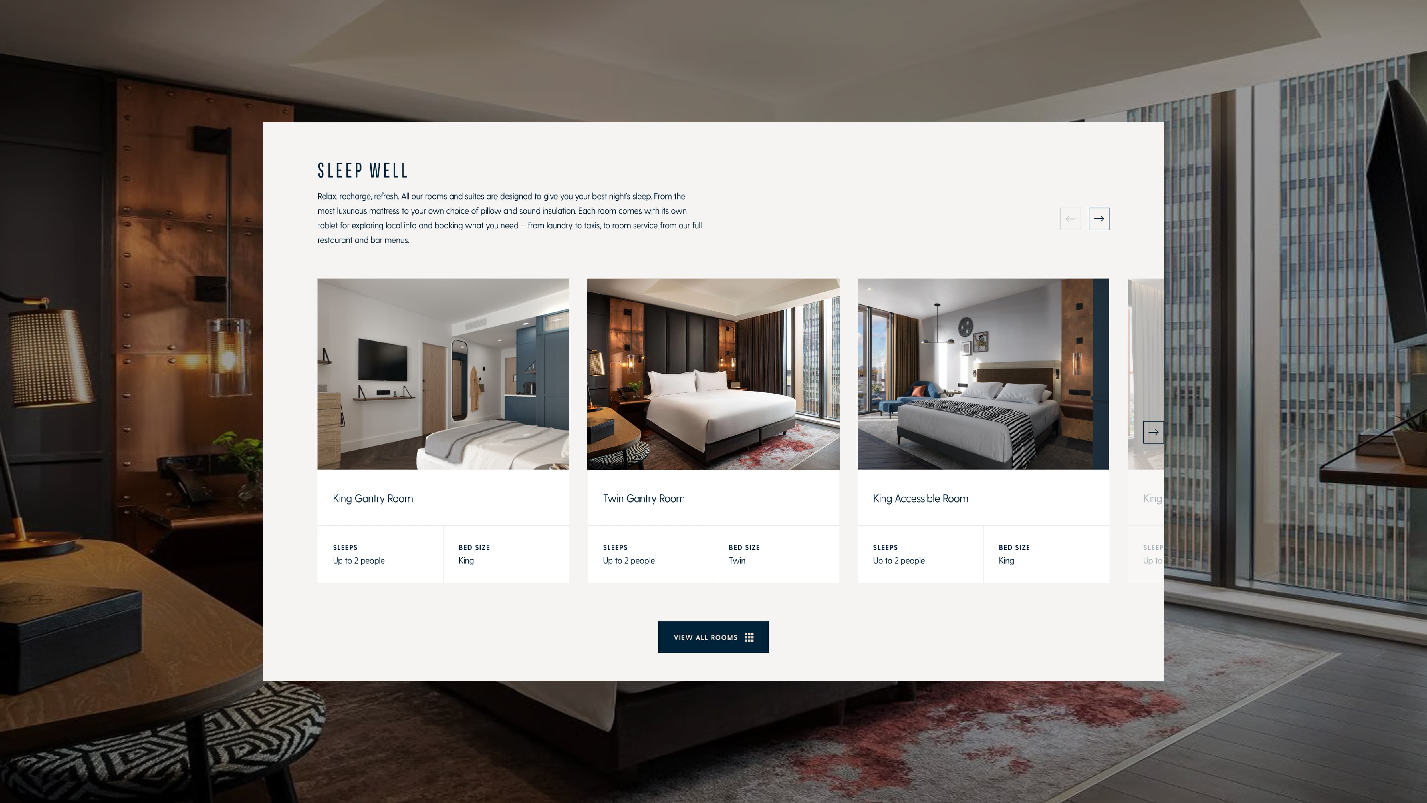 The Gantry Website Hotel rooms