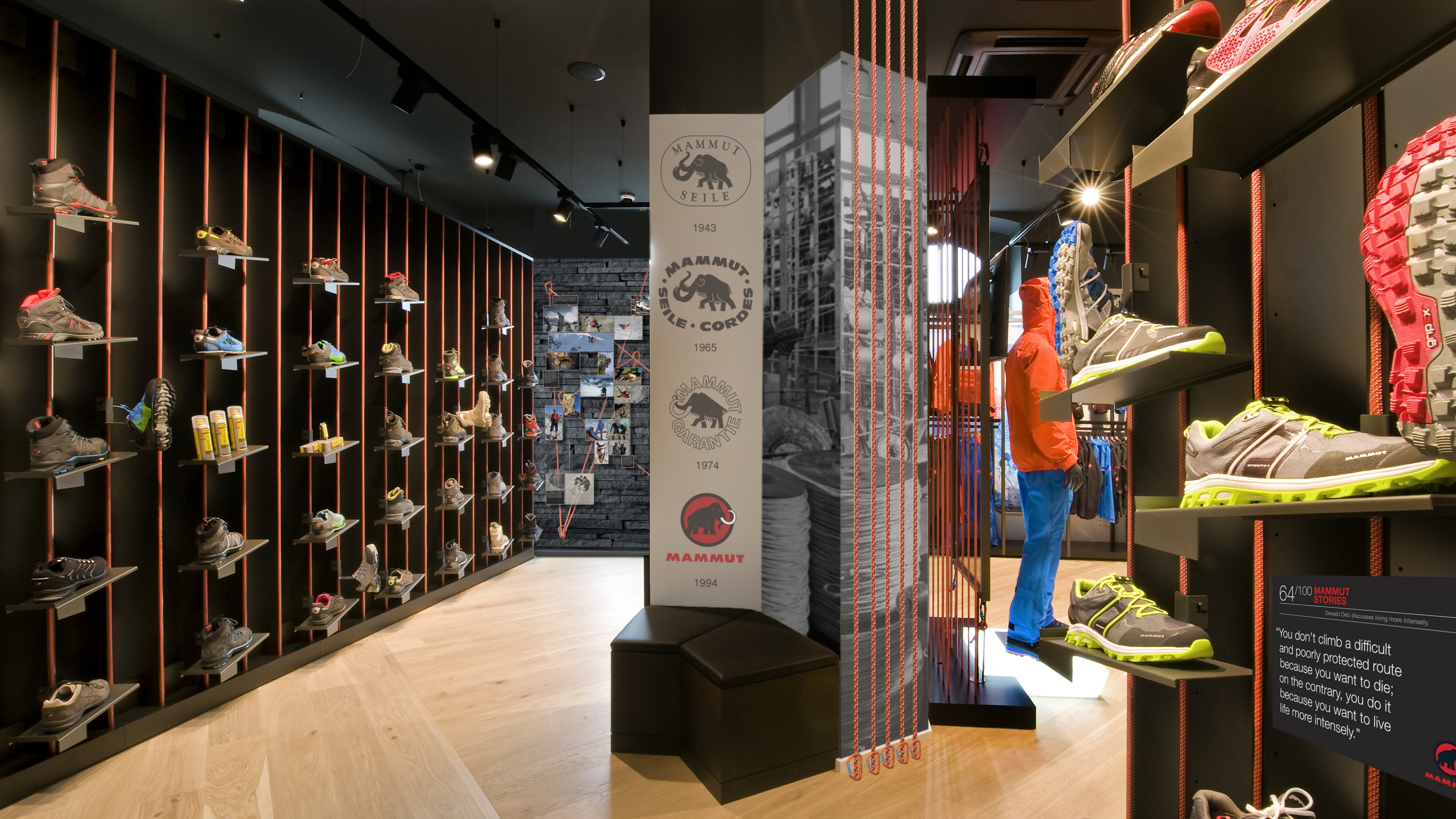 Mammut Footwear Display