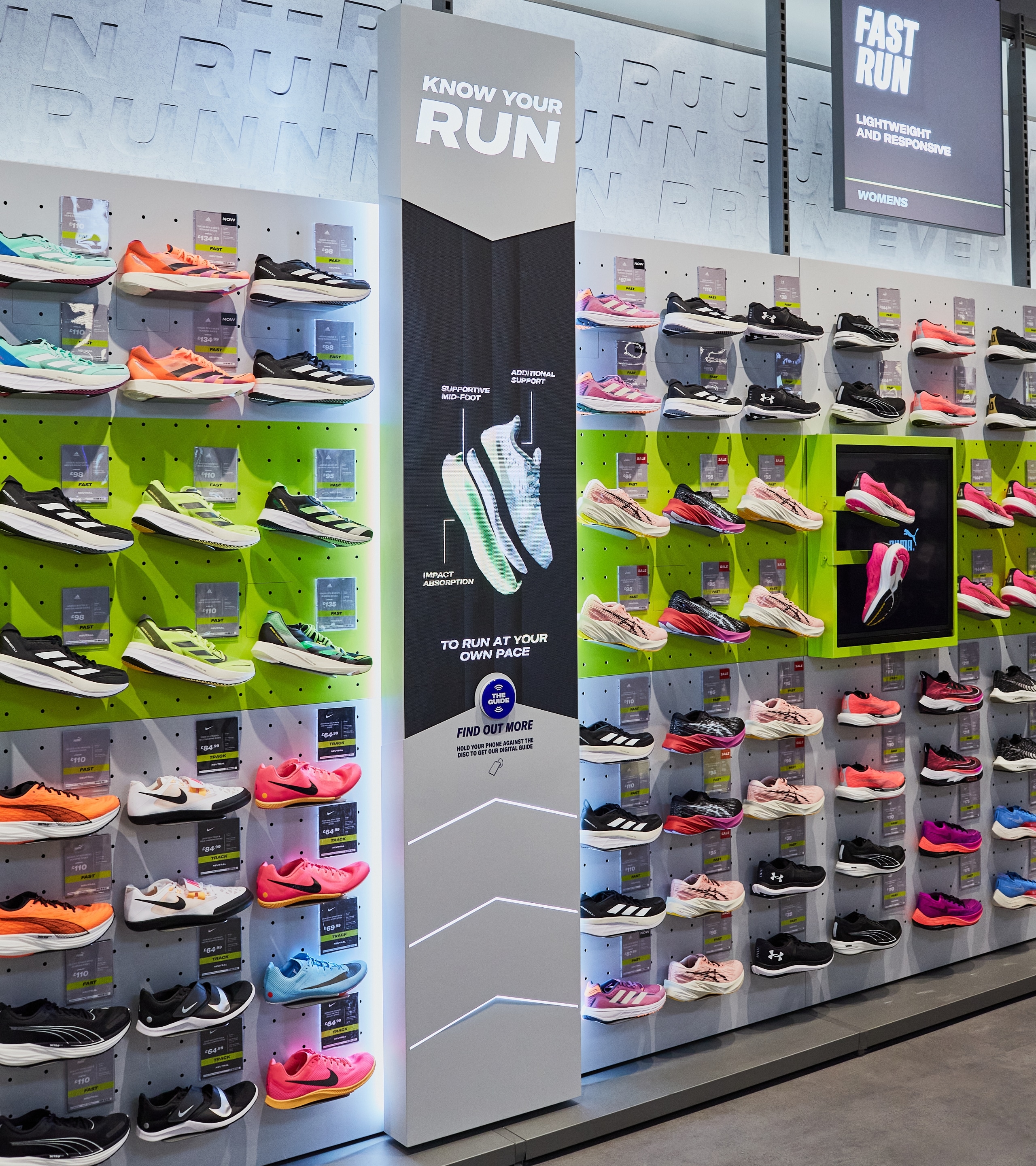 Sports Direct Running Shoes Wall