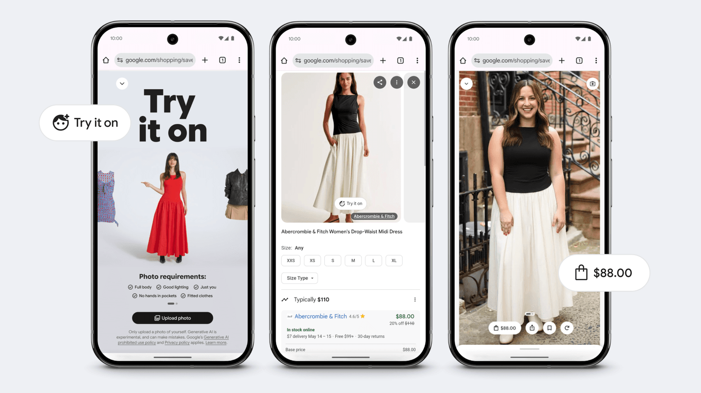 Virtual try-on social share