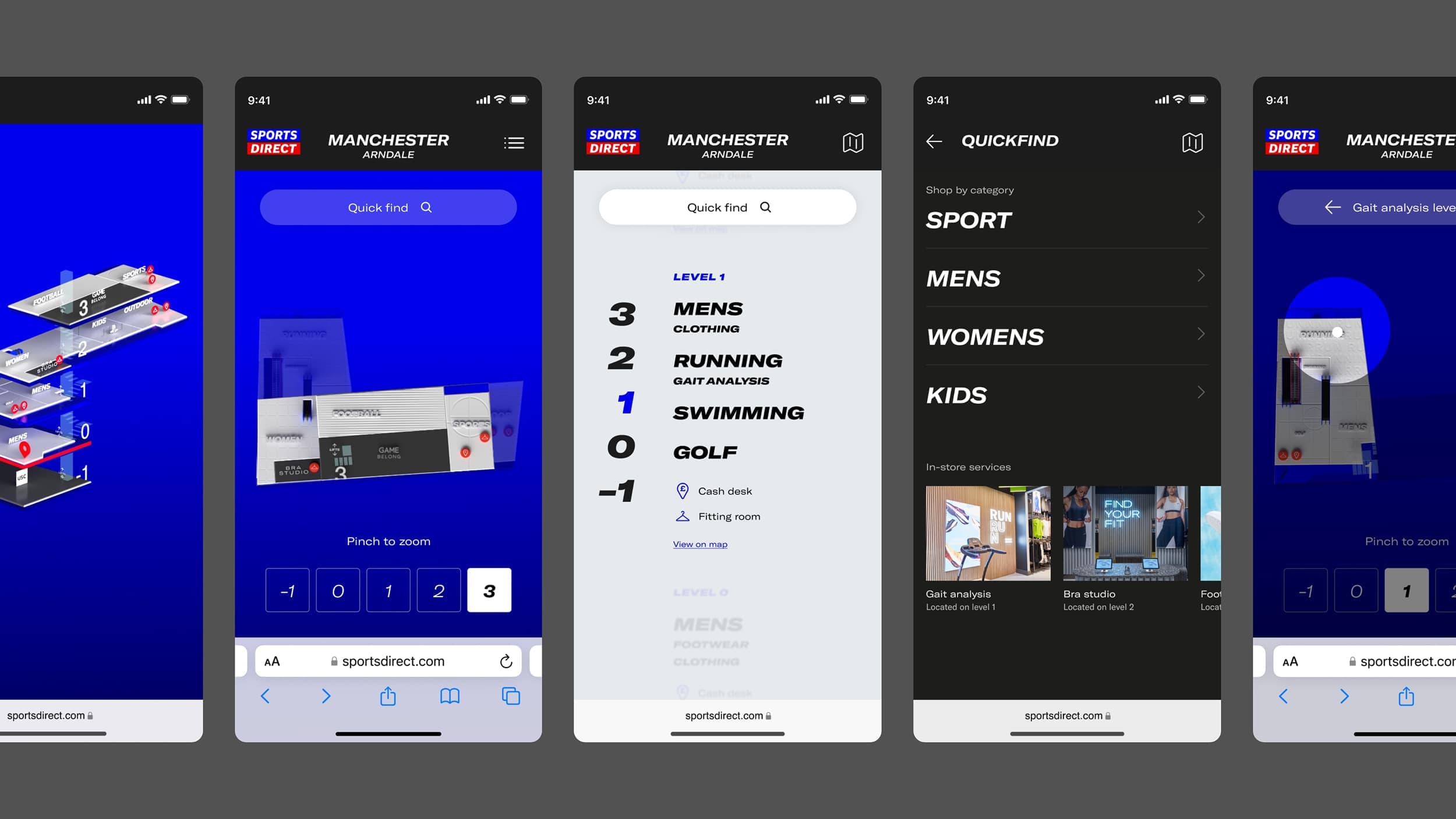 Sports Direct wayfinding and signage design — The One Off