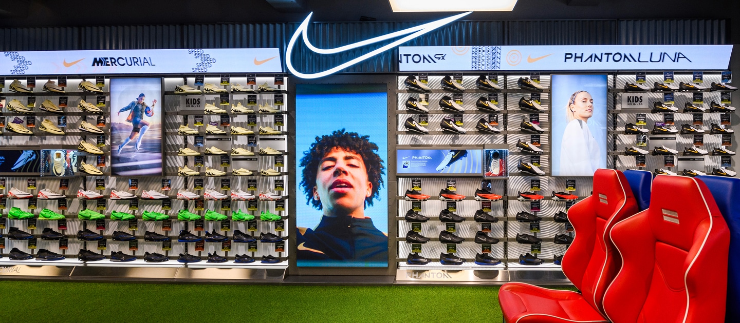 Nike boot wall retail activation — hero image — The One Off