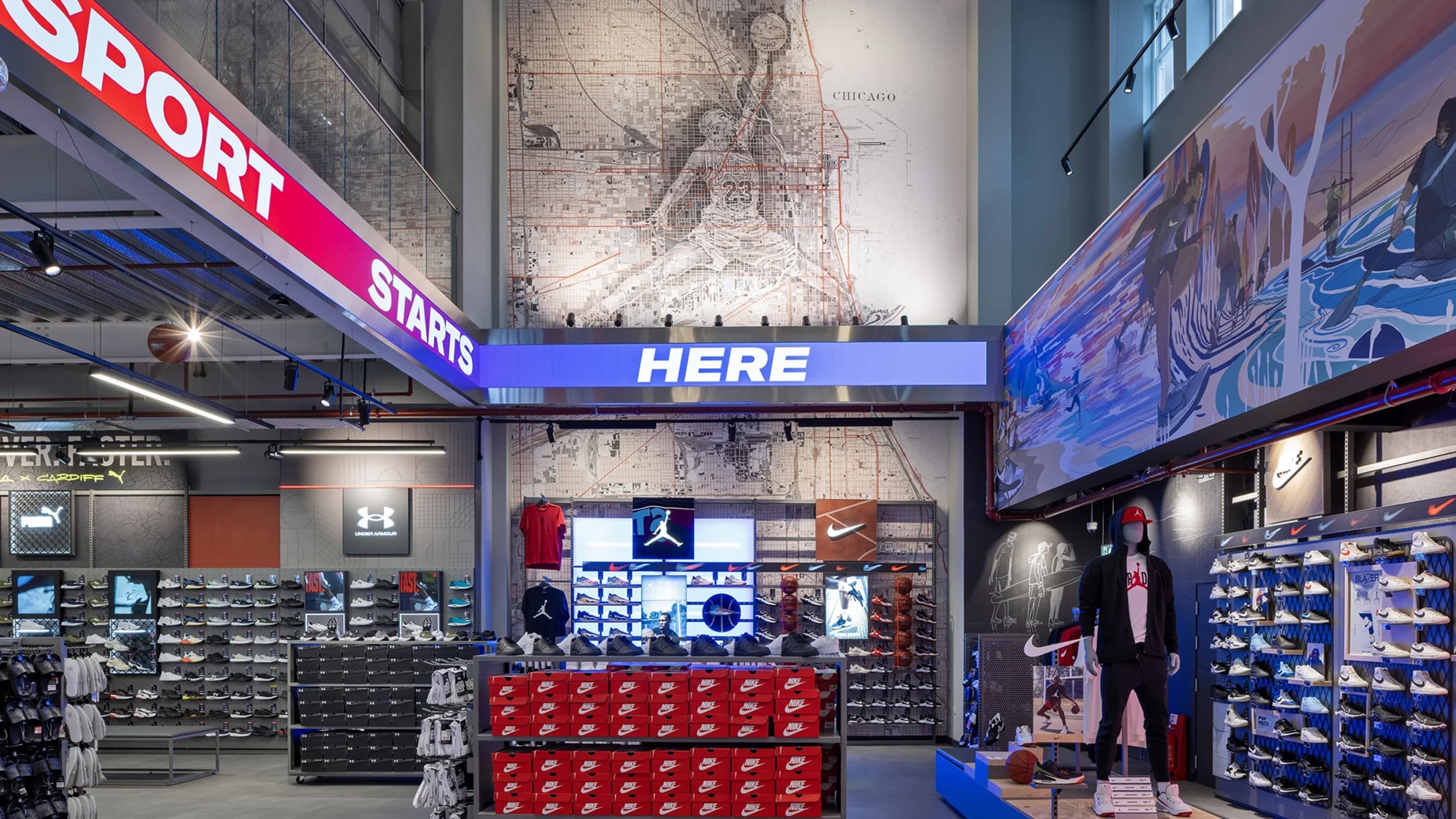 Sports Direct flagship store design — The One Off