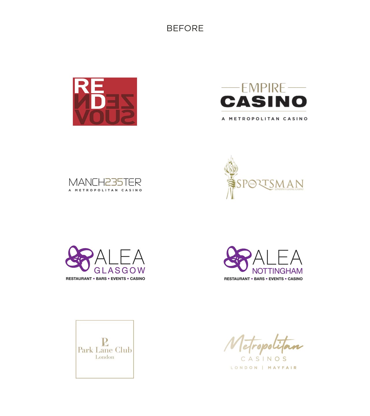 Met Casino brand identity — The One Off