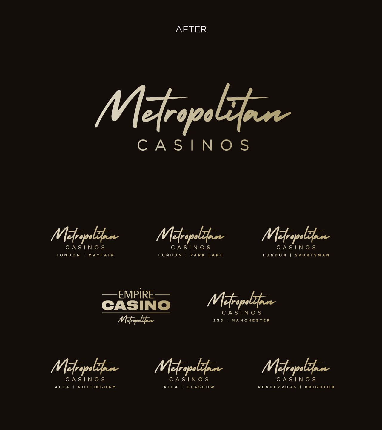 Met Casino brand identity — The One Off