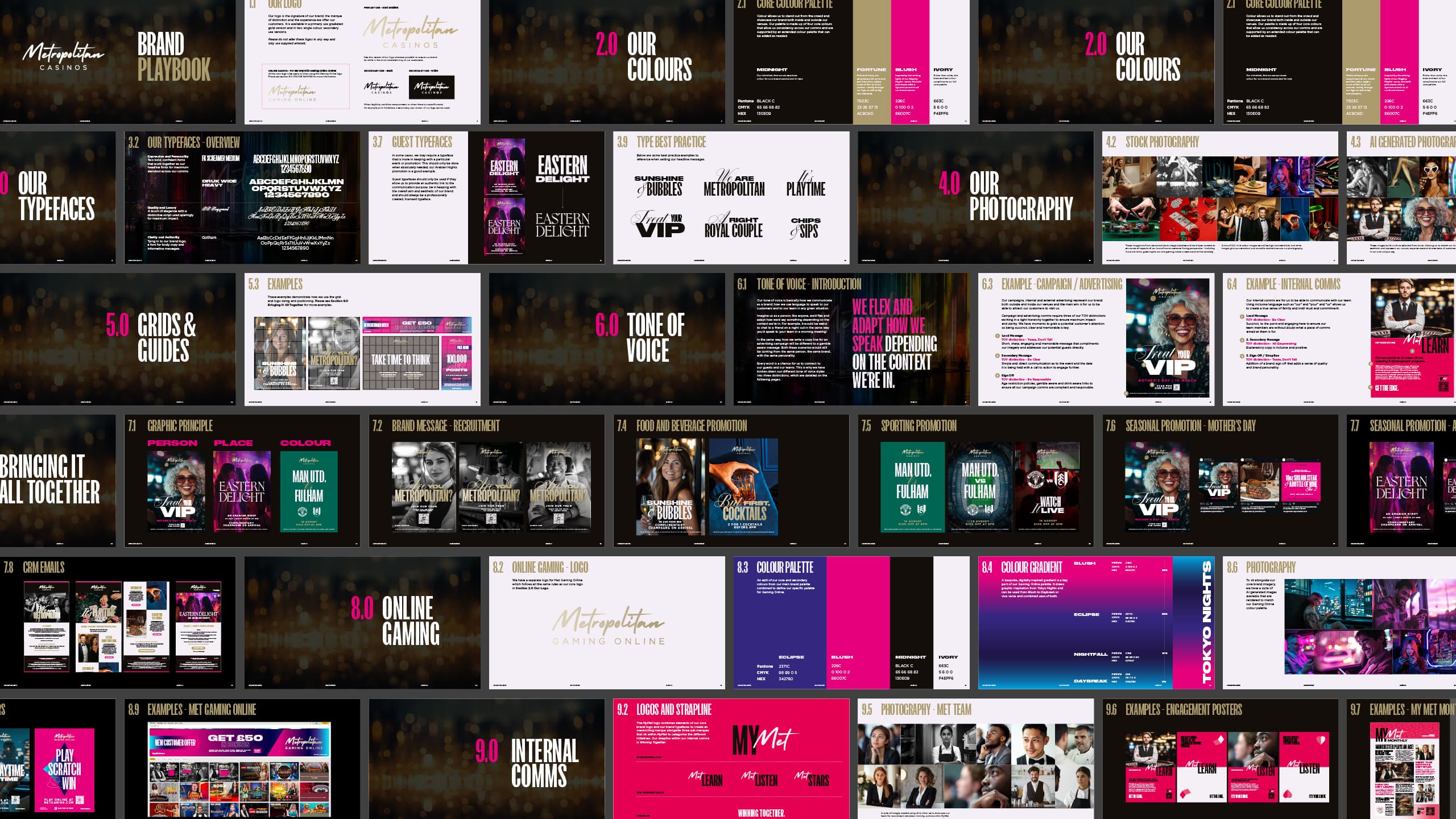 Met Casino brand identity — The One Off
