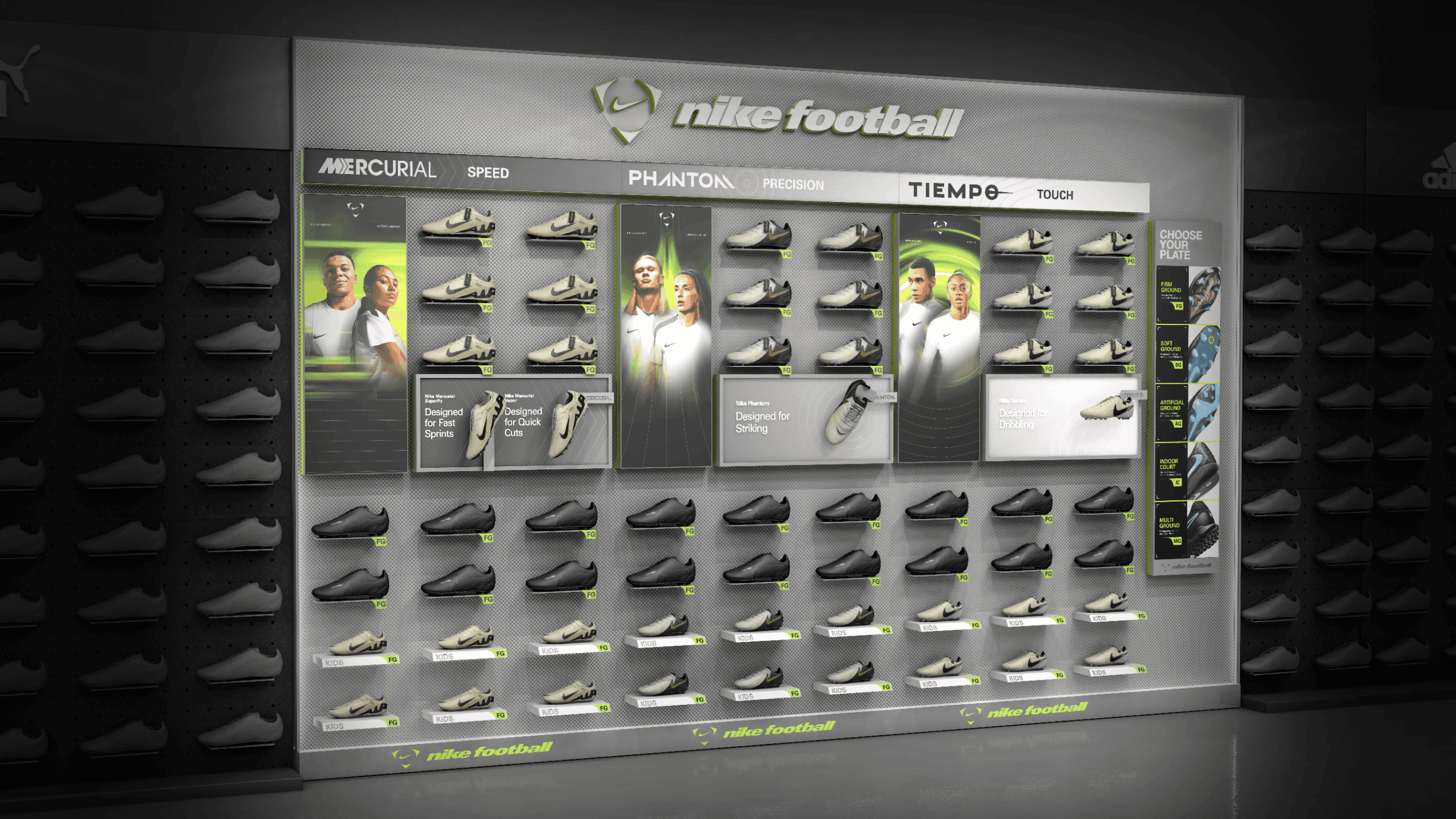 Nike Boot Wall